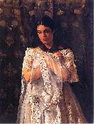 Jacek Malczewski Portrait of Helena Marcell. oil painting artist